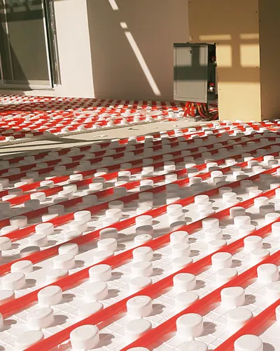 instalación de piso radiante